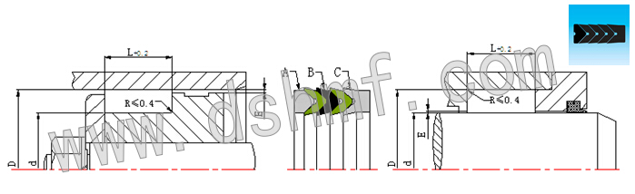 孔軸兩用V型組合DVR切面平面結(jié)構(gòu)圈 孔軸兩用V型組合DVR切面平面結(jié)構(gòu)圈