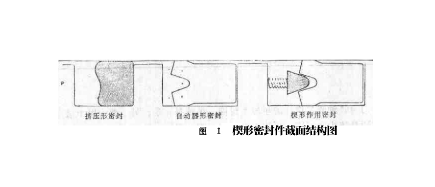 楔形密封件截面結(jié)構(gòu)圖