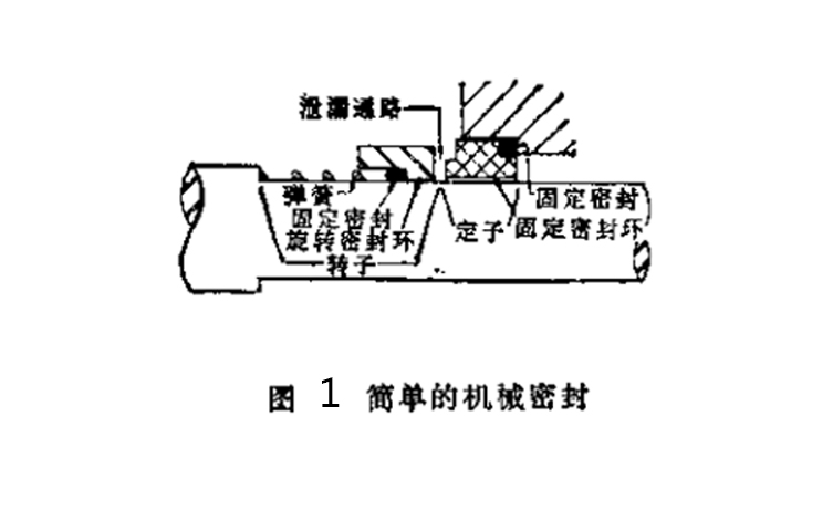 簡單的機械泵軸密封圈結構圖