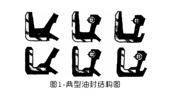 典型油封結(jié)構(gòu)圖