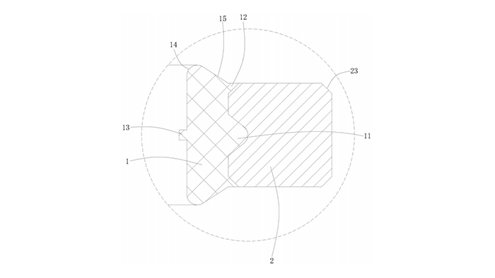 一種防脫落式組合密封墊圈限位與密封結(jié)構(gòu)