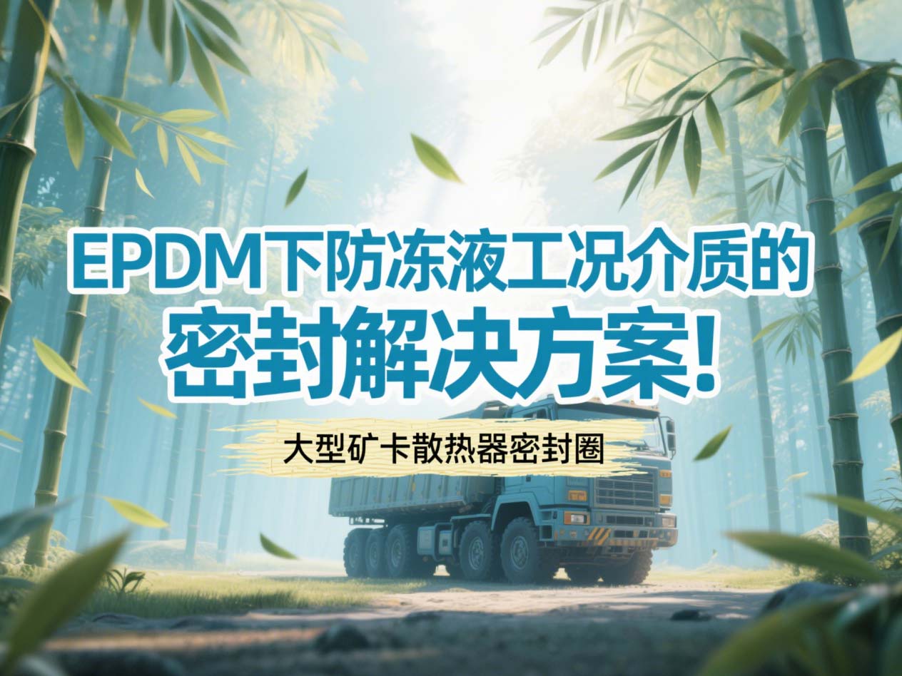 大型礦卡散熱器密封圈 ? EPDM下防凍液工況介質(zhì)的密封解決方案！