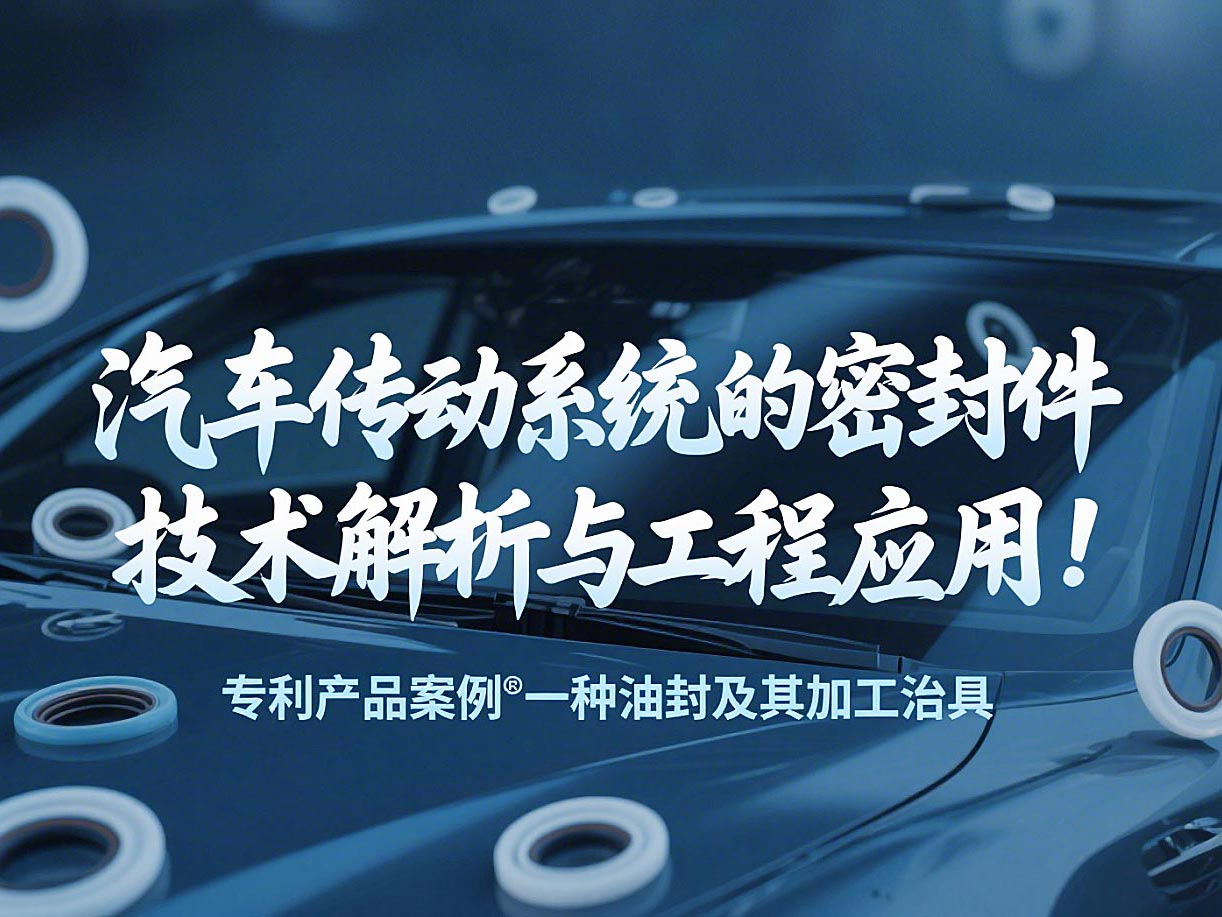 專利產品案例 ? 一種油封及其加工治具：汽車傳動系統(tǒng)的密封件技術解析與工程應用！