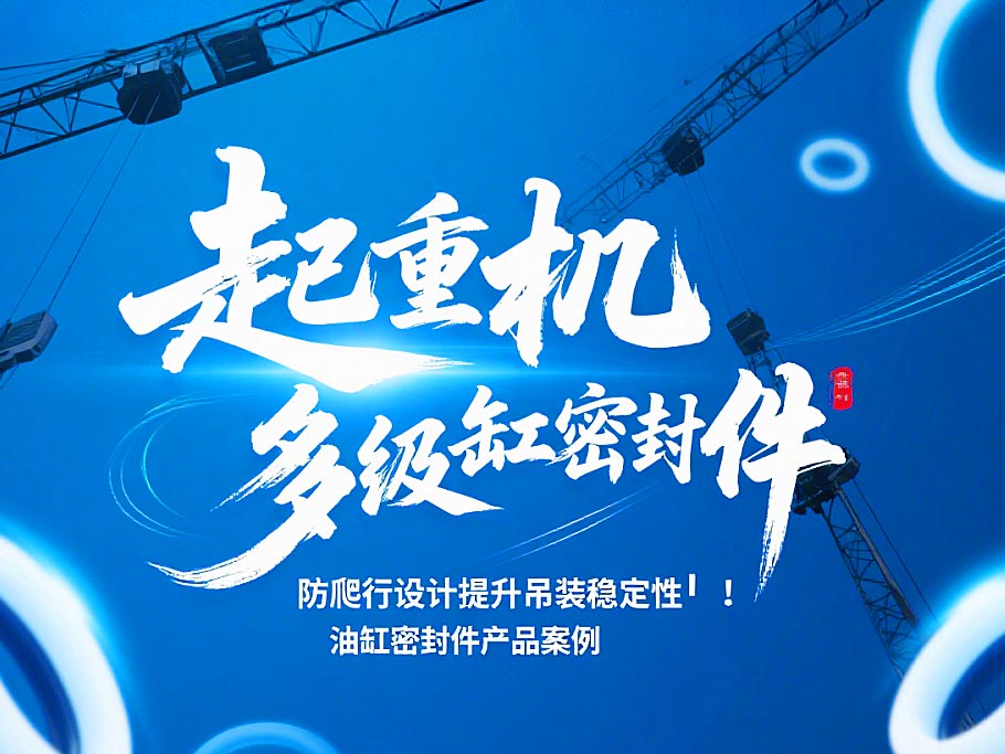 起重機(jī)多級(jí)油缸密封件！防爬行設(shè)計(jì)提升吊裝穩(wěn)定性?！