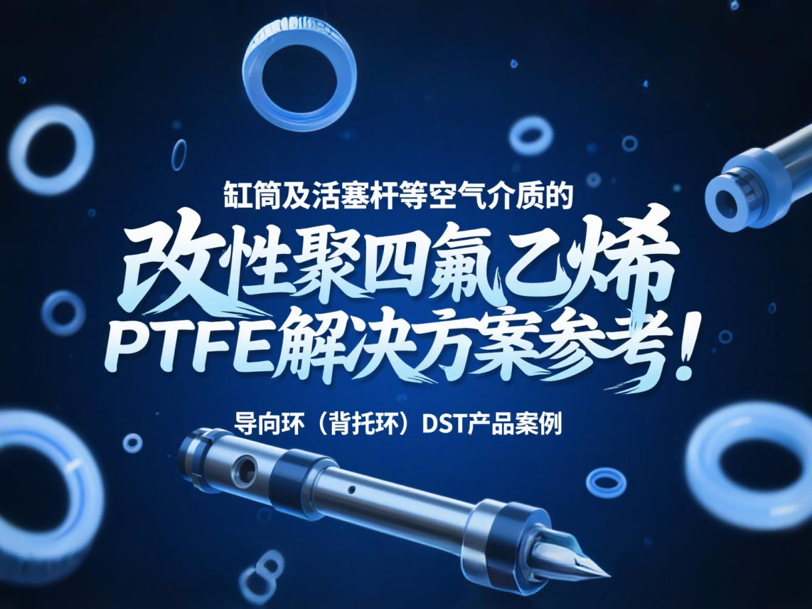 導(dǎo)向環(huán)（背托環(huán)）DST產(chǎn)品案例 ? 缸筒及活塞桿等空氣介質(zhì)的改性聚四氟乙烯PTFE解決方案參考！