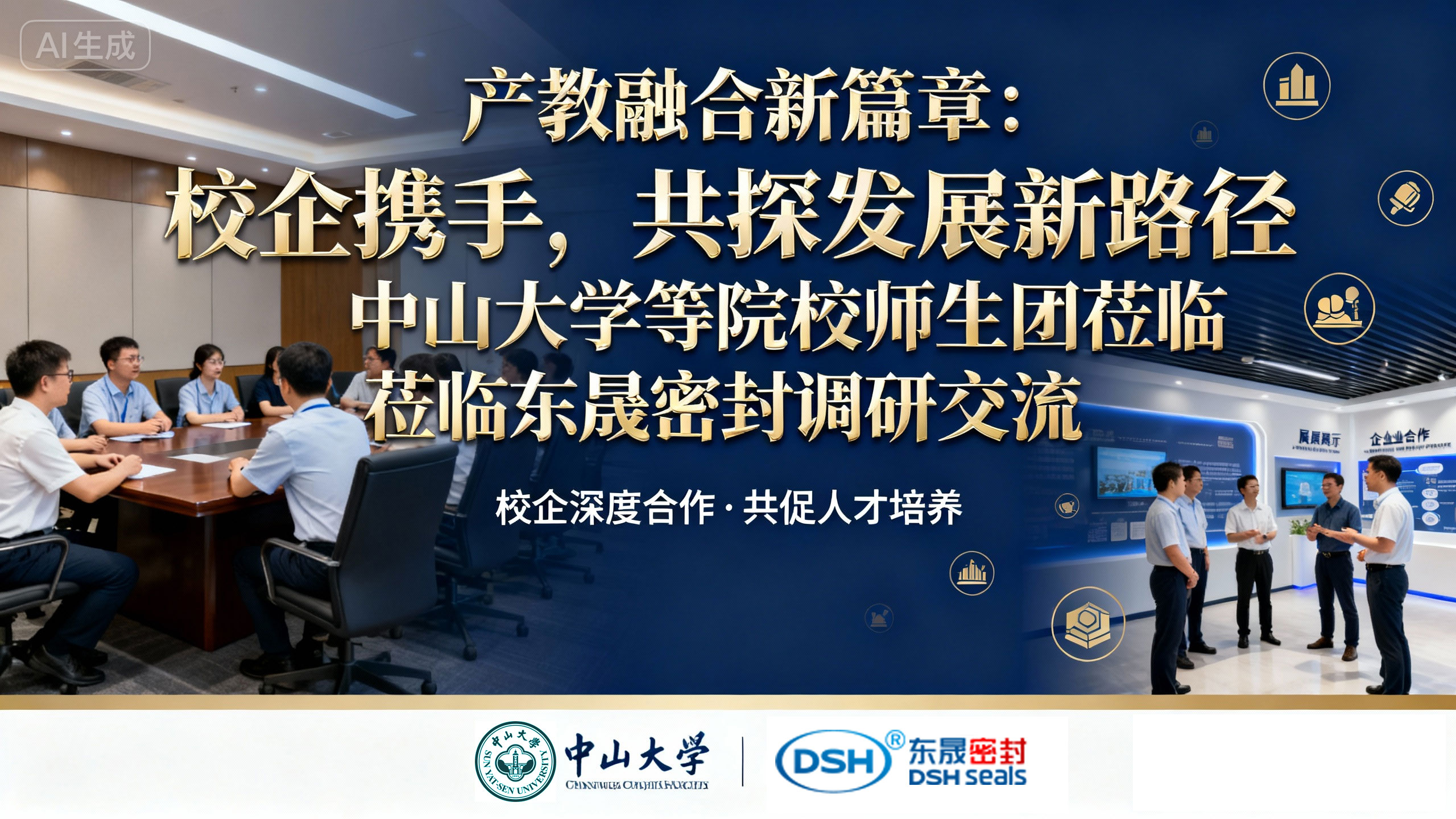 產(chǎn)教融合新篇章：校企攜手，共探發(fā)展新路徑，中山大學(xué)等院校師生團(tuán)蒞臨東晟密封調(diào)研交流！