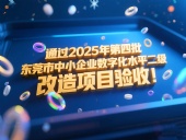 喜訊！東晟密封件成功通過2025年第四批東莞市中小企業(yè)數(shù)字化水平二級改造項目驗收！